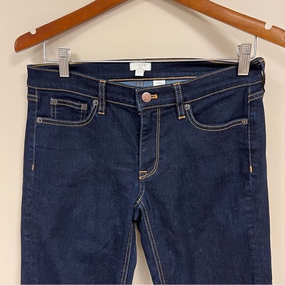 J Crew dark Wash stretch straight leg jeans Sz 27 - Picture 2 of 6